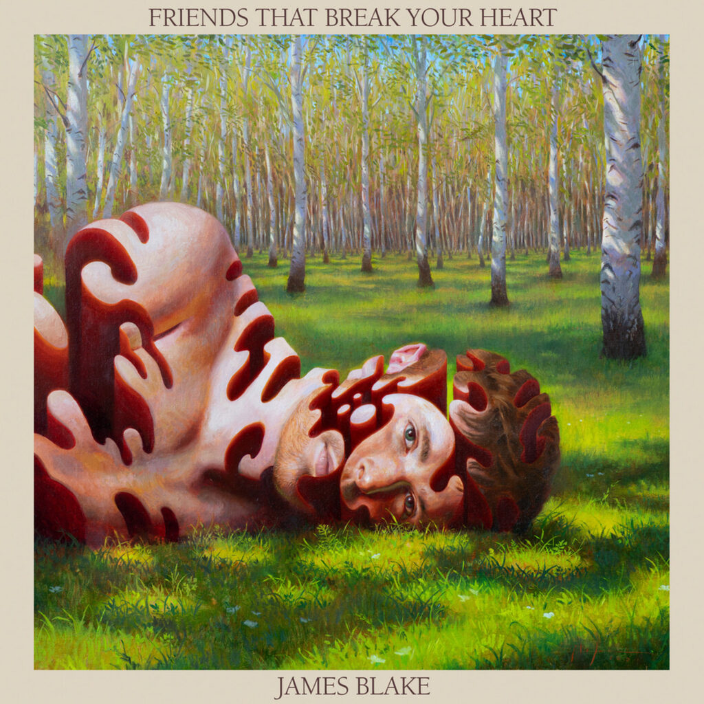 Bìa đĩa nhạc thất tình "Friends that break your heart" của James Blake.