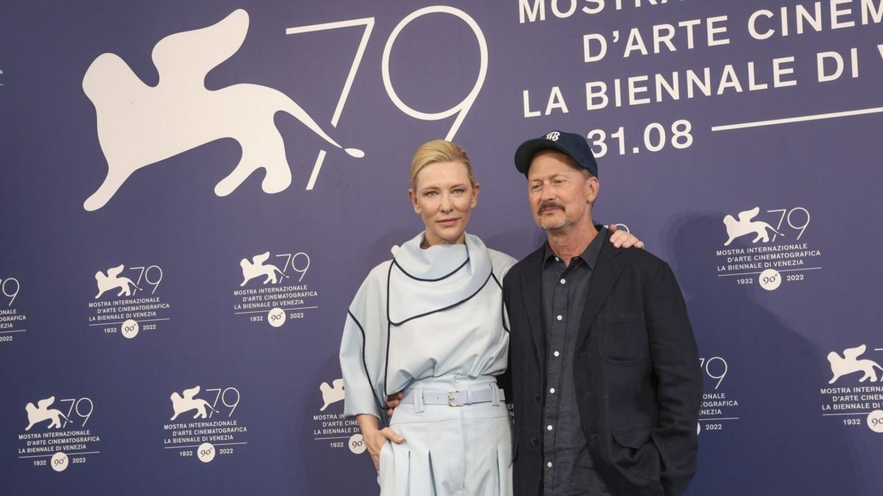 Cate Blanchett và đạo diễn Todd Field tại liên hoan phim Venice 2022. Theo ông, minh tinh là lựa chọn duy nhất cho vai nữ chính.